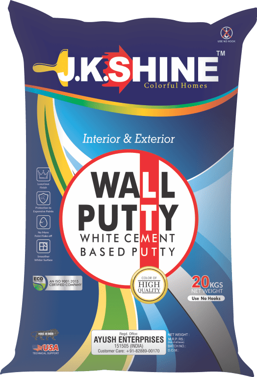 interior & exterior wall putty white cement based putty